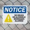 Signmission No Drugs No Alcoholic Beverages Allowed, 14 in W x Rectangle, Plastic OS-2PACK-NS-P-1014-L-16075 - alternate 7
